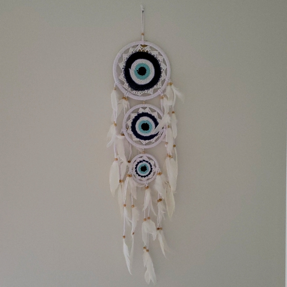 Boho evil eye dream catcher